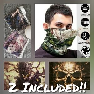 New 2-Pack of Face Masks/Buffs/Multi-Headbands